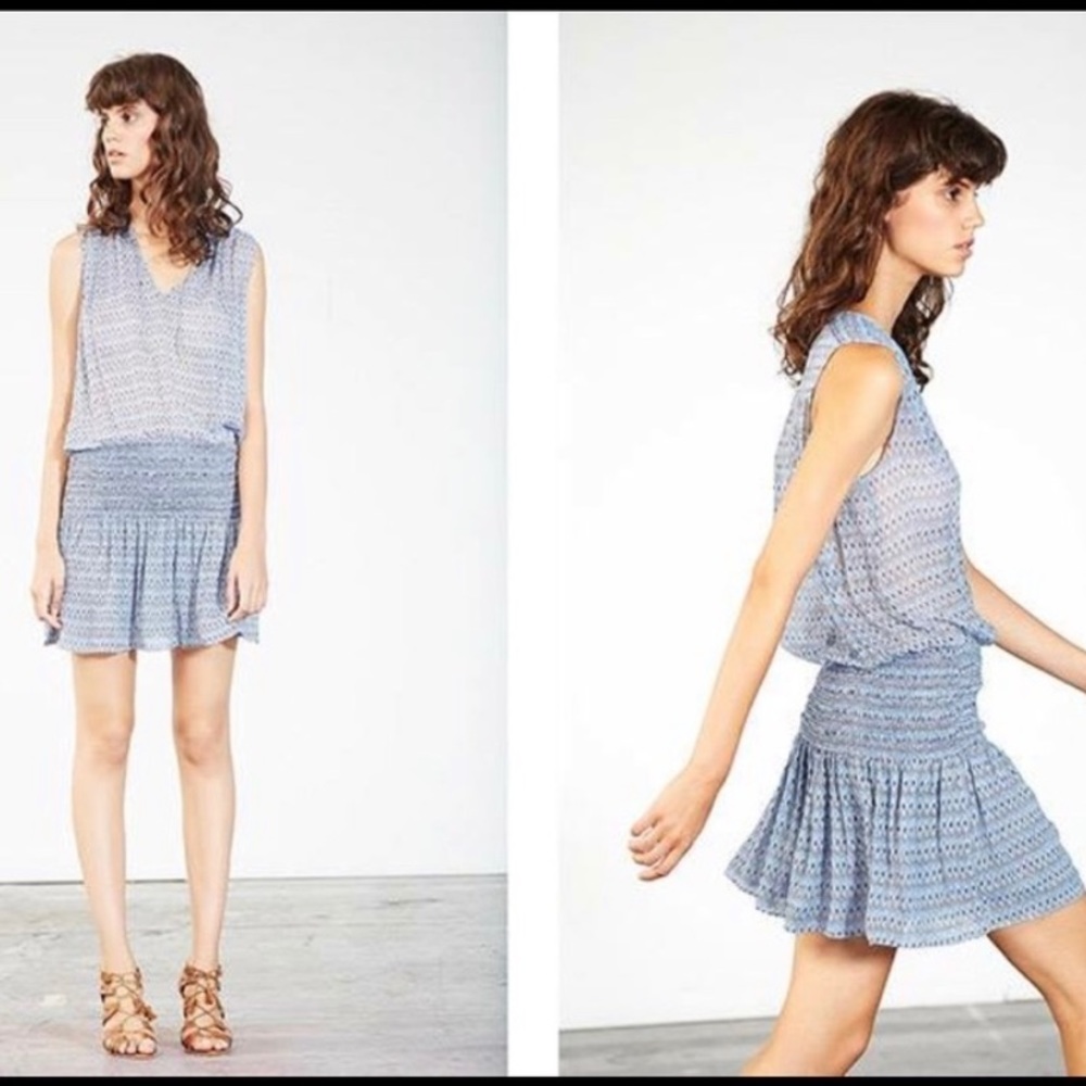 Like new Ulla Johnson diamond print mini dress